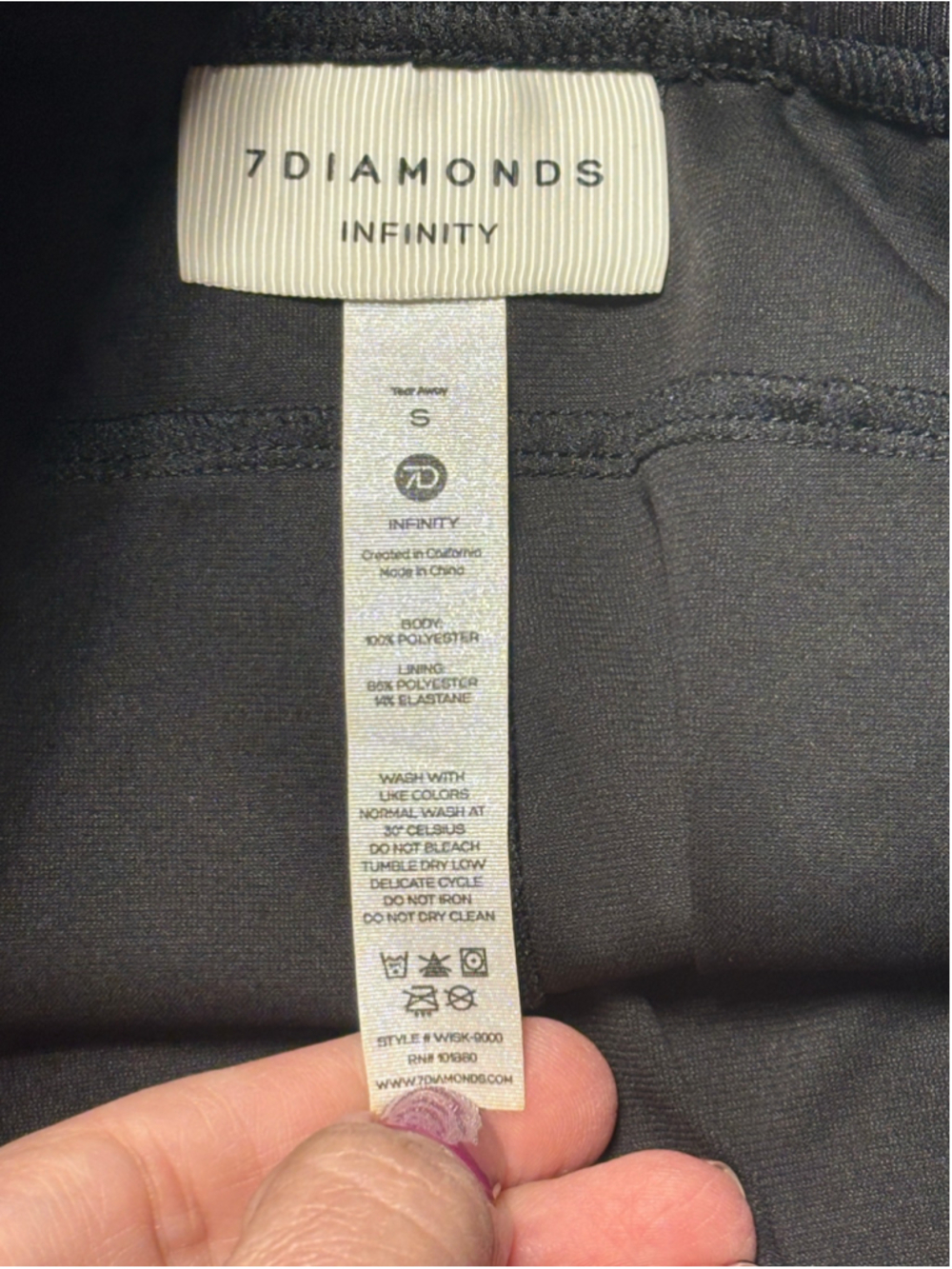 7 Diamonds Infinity Black Skirt Size Small NWT - Picture 8 of 8